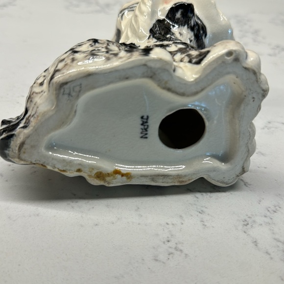 Vintage Ceramic Terrier Dog Vintage Ceramic Dog Figure | Black and White - Picture 4 of 7